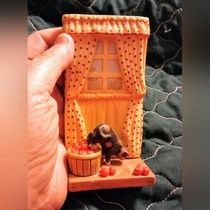 Vintage 1987 Danbury Mint Cute Cats Apples Away Figure         1/24